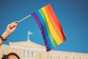 Photo Rainbow flag